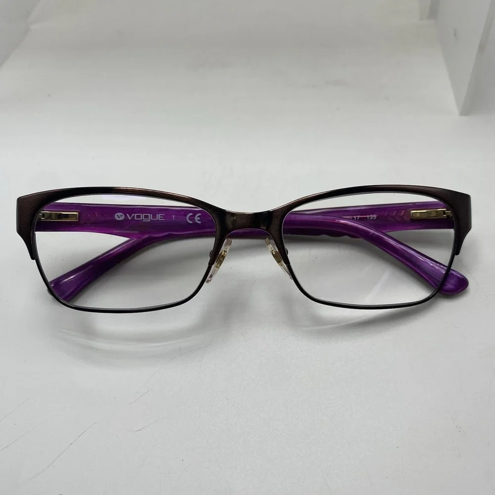 Vogue Eyeglasses FRAMES ONLY VO3918 Cat Eye 52-17-135 Black Purple 246